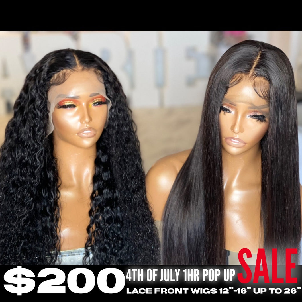 $200 13x6 Lace Front Wigs! 12”-16” (Best Seller)
